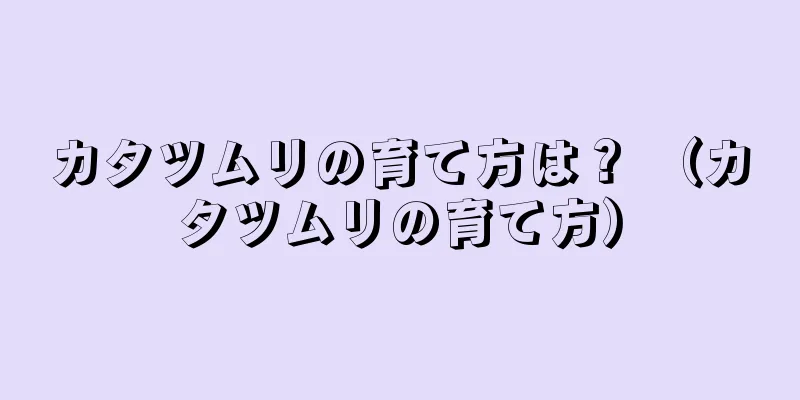カタツムリの育て方は？ （カタツムリの育て方）