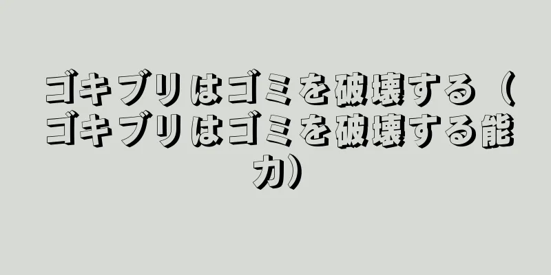ゴキブリはゴミを破壊する（ゴキブリはゴミを破壊する能力）