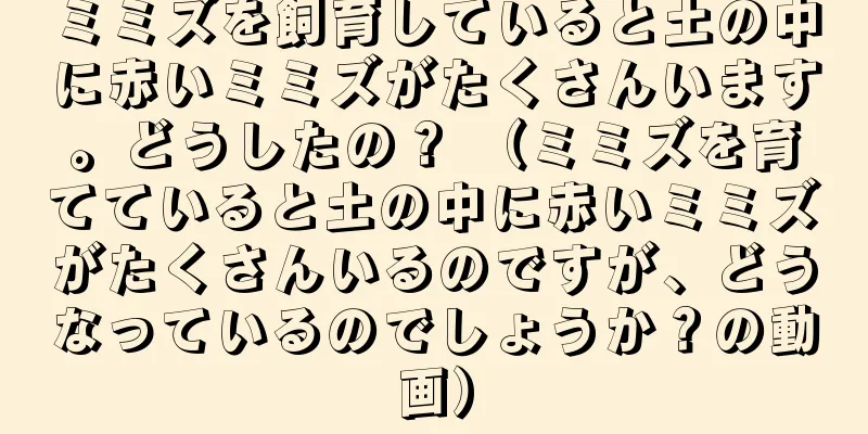 ミミズを飼育していると土の中に赤いミミズがたくさんいます。どうしたの？ （ミミズを育てていると土の中に赤いミミズがたくさんいるのですが、どうなっているのでしょうか？の動画）