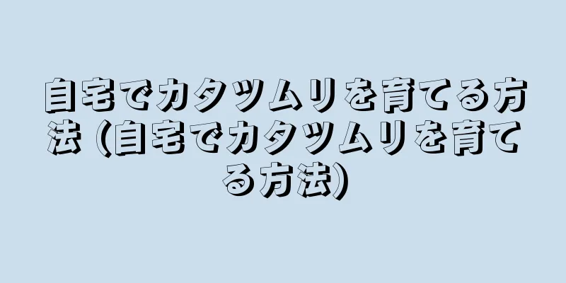 自宅でカタツムリを育てる方法 (自宅でカタツムリを育てる方法)