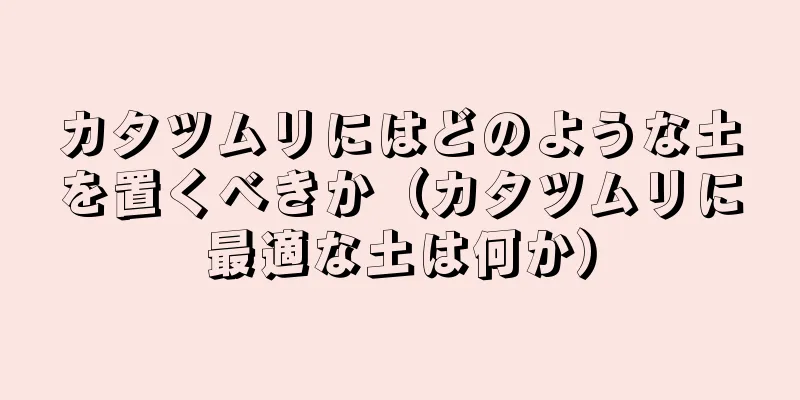 カタツムリにはどのような土を置くべきか（カタツムリに最適な土は何か）