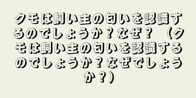 クモは飼い主の匂いを認識するのでしょうか？なぜ？ （クモは飼い主の匂いを認識するのでしょうか？なぜでしょうか？）