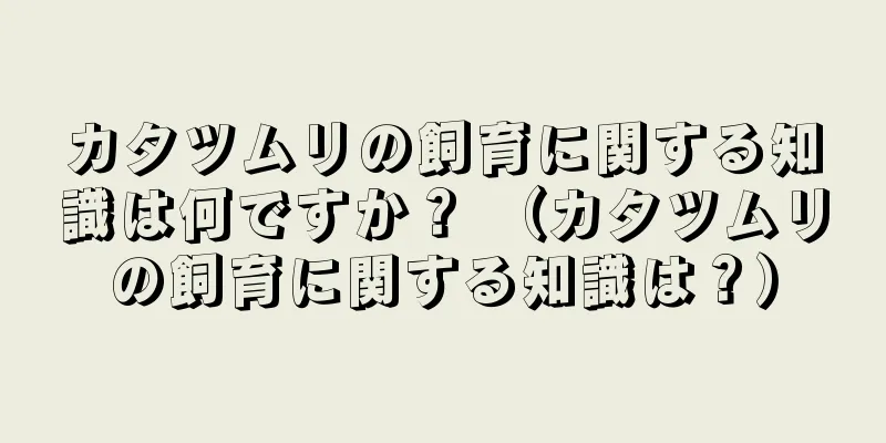 カタツムリの飼育に関する知識は何ですか？ （カタツムリの飼育に関する知識は？）