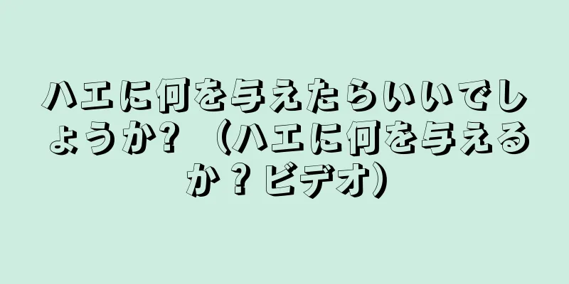 ハエに何を与えたらいいでしょうか? （ハエに何を与えるか？ビデオ）