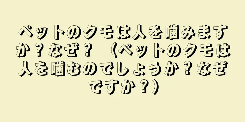 ペットのクモは人を噛みますか？なぜ？ （ペットのクモは人を噛むのでしょうか？なぜですか？）