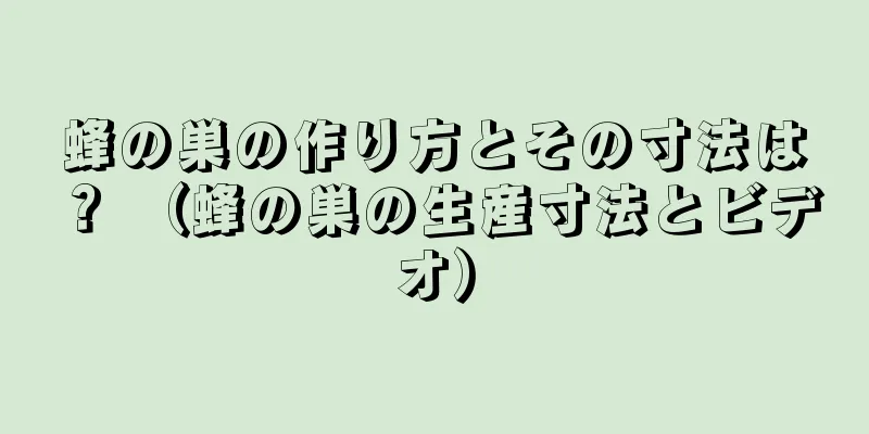 蜂の巣の作り方とその寸法は？ （蜂の巣の生産寸法とビデオ）