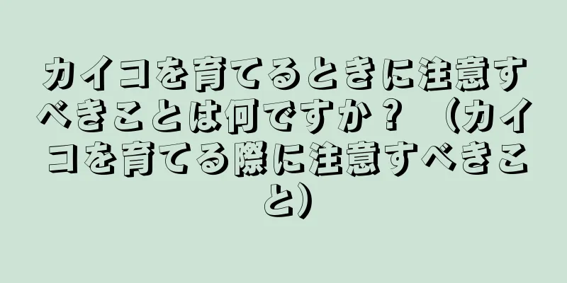カイコを育てるときに注意すべきことは何ですか？ （カイコを育てる際に注意すべきこと）