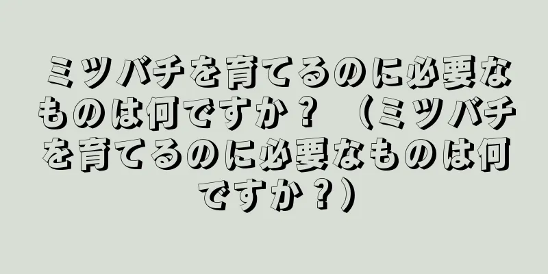 ミツバチを育てるのに必要なものは何ですか？ （ミツバチを育てるのに必要なものは何ですか？）