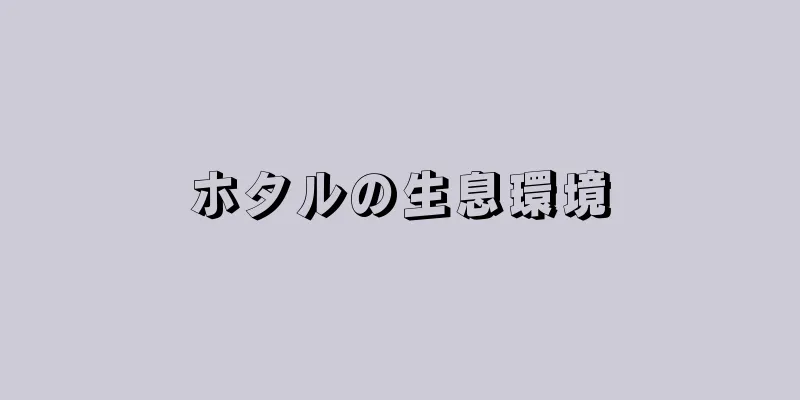 ホタルの生息環境