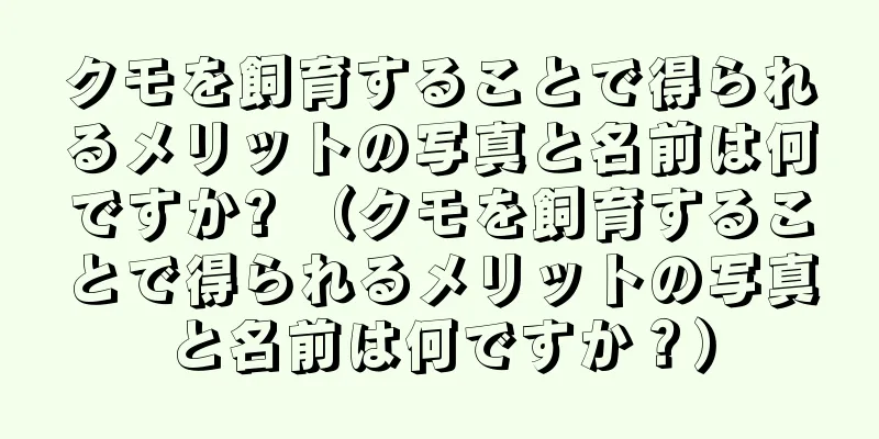 クモを飼育することで得られるメリットの写真と名前は何ですか? （クモを飼育することで得られるメリットの写真と名前は何ですか？）