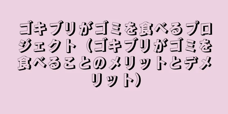 ゴキブリがゴミを食べるプロジェクト（ゴキブリがゴミを食べることのメリットとデメリット）