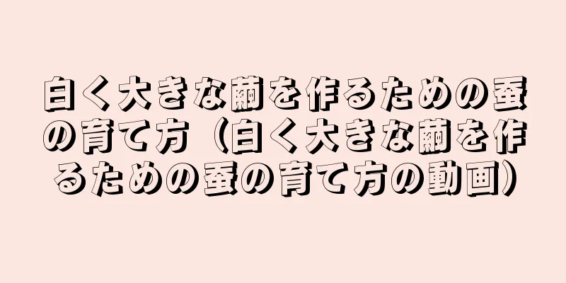 白く大きな繭を作るための蚕の育て方（白く大きな繭を作るための蚕の育て方の動画）