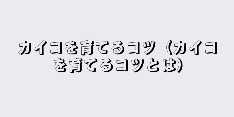 カイコを育てるコツ（カイコを育てるコツとは）