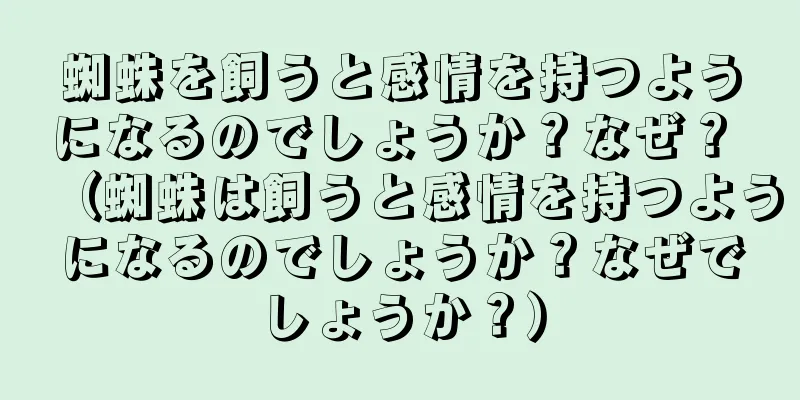 蜘蛛を飼うと感情を持つようになるのでしょうか？なぜ？ （蜘蛛は飼うと感情を持つようになるのでしょうか？なぜでしょうか？）