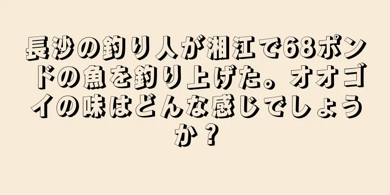 長沙の釣り人が湘江で68ポンドの魚を釣り上げた。オオゴイの味はどんな感じでしょうか？