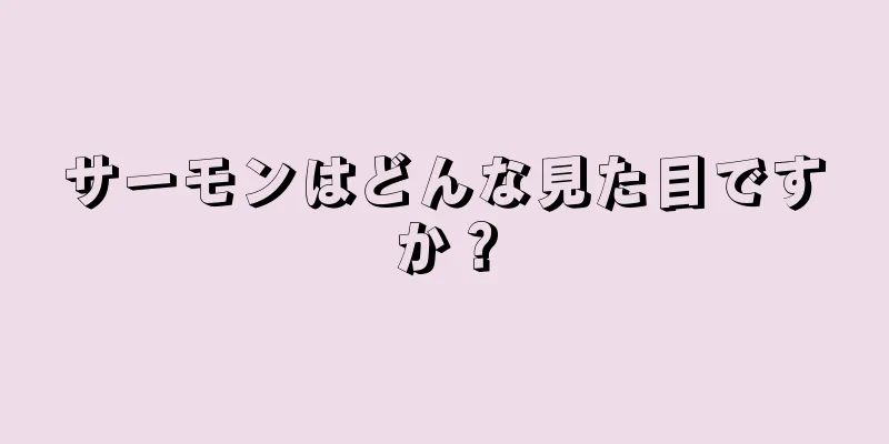サーモンはどんな見た目ですか？
