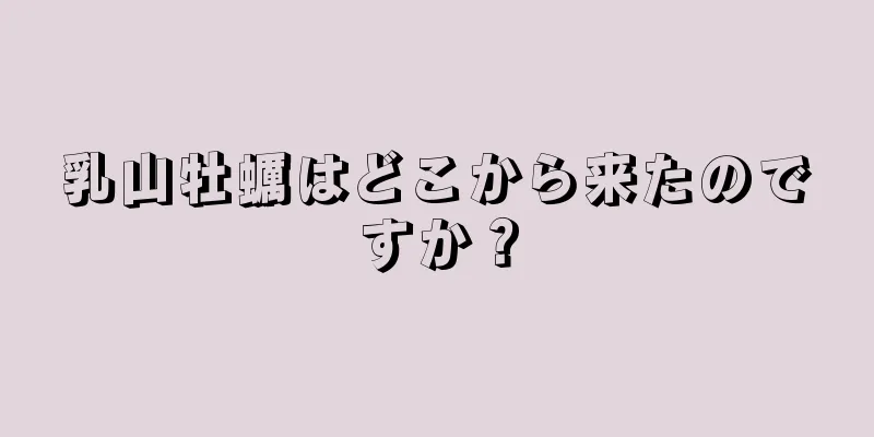 乳山牡蠣はどこから来たのですか？