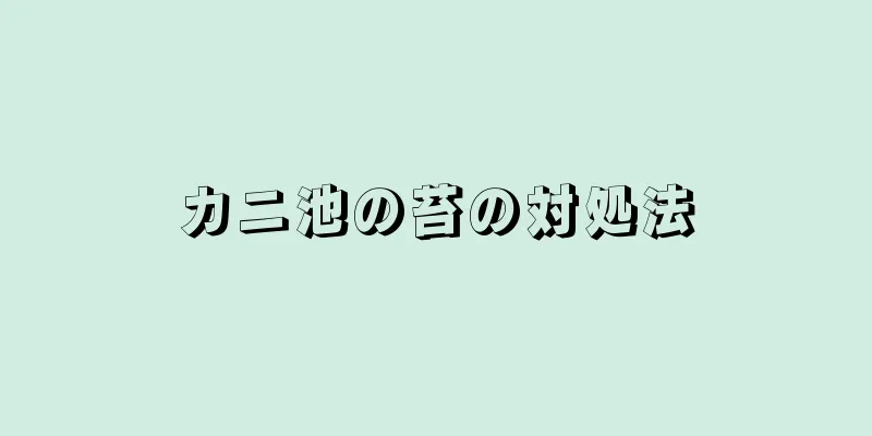カニ池の苔の対処法