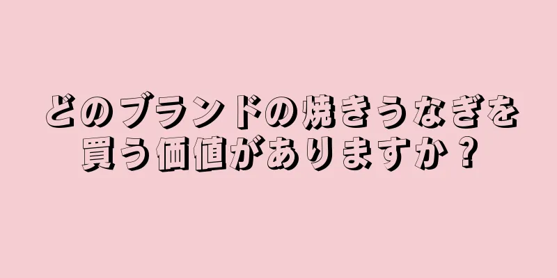 どのブランドの焼きうなぎを買う価値がありますか？