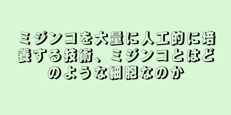 ミジンコを大量に人工的に培養する技術、ミジンコとはどのような細胞なのか