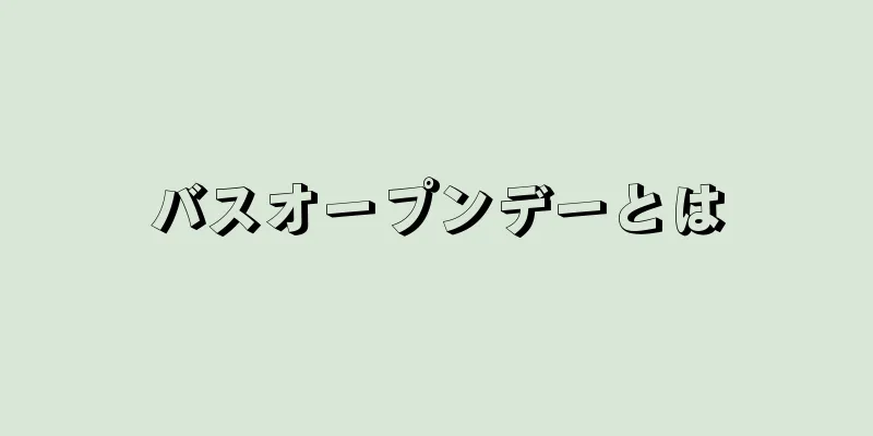 バスオープンデーとは