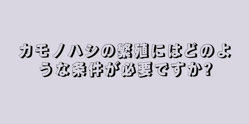 カモノハシの繁殖にはどのような条件が必要ですか?