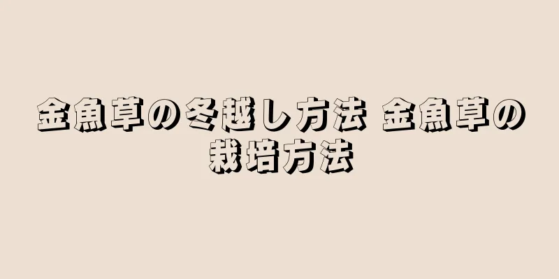 金魚草の冬越し方法 金魚草の栽培方法