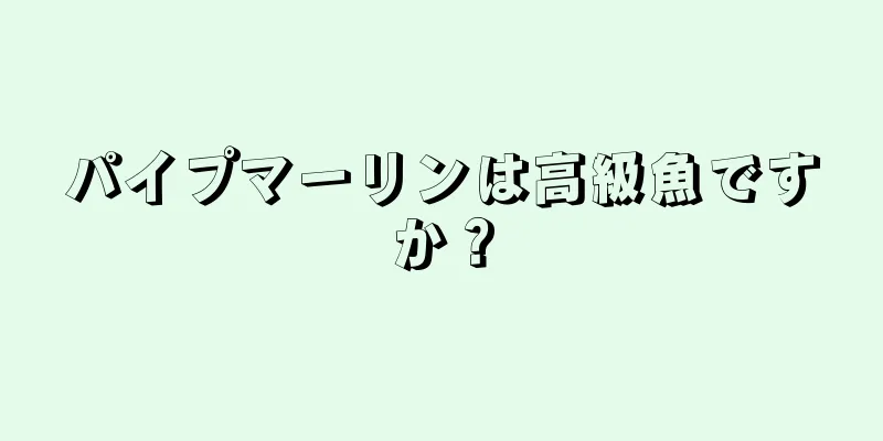 パイプマーリンは高級魚ですか？