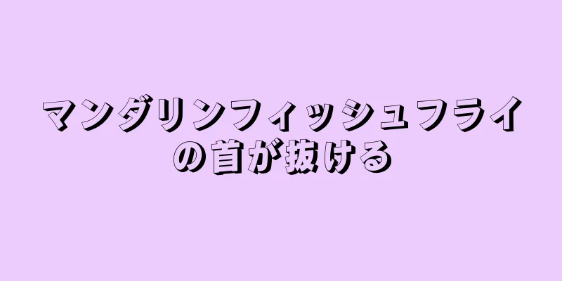マンダリンフィッシュフライの首が抜ける