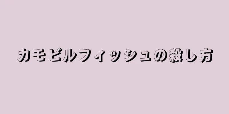 カモビルフィッシュの殺し方