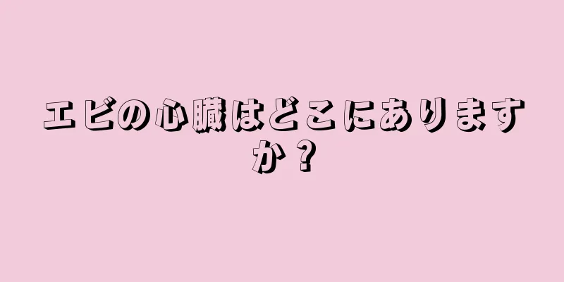 エビの心臓はどこにありますか？