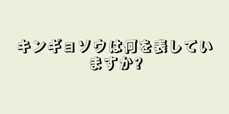 キンギョソウは何を表していますか?