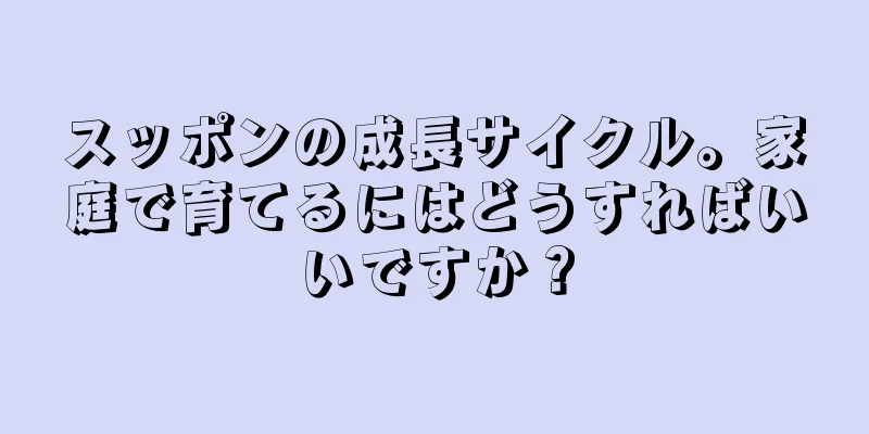スッポンの成長サイクル。家庭で育てるにはどうすればいいですか？