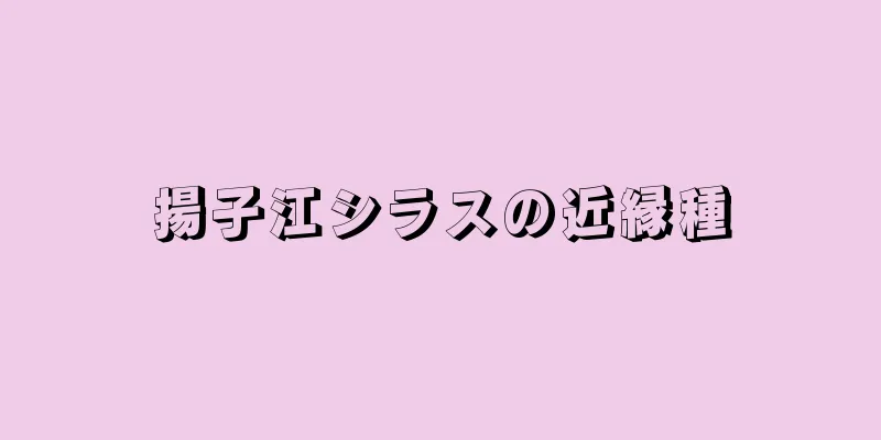 揚子江シラスの近縁種