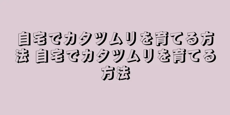 自宅でカタツムリを育てる方法 自宅でカタツムリを育てる方法