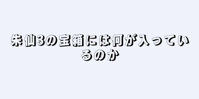 朱仙3の宝箱には何が入っているのか