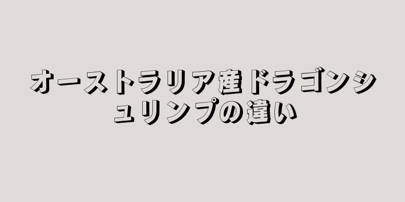 オーストラリア産ドラゴンシュリンプの違い