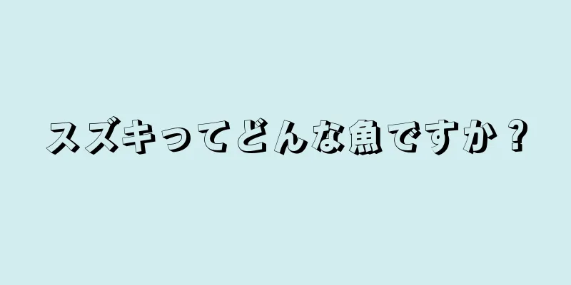 スズキってどんな魚ですか？