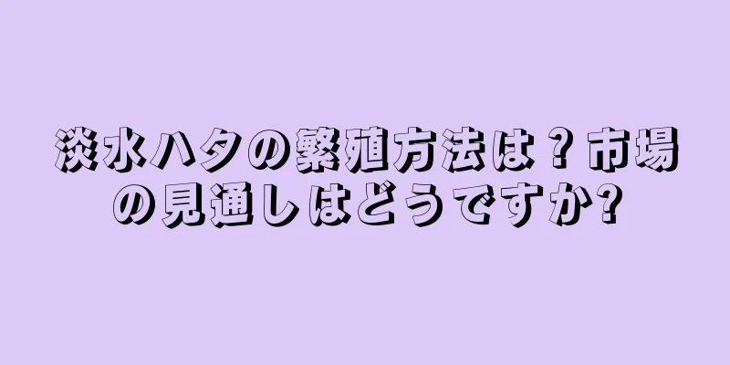 淡水ハタの繁殖方法は？市場の見通しはどうですか?
