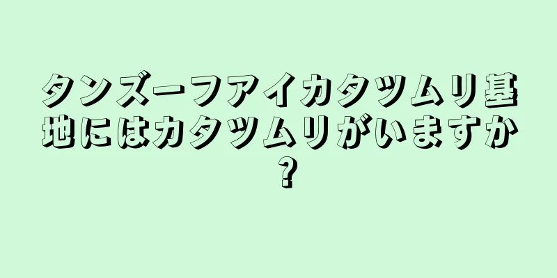 タンズーフアイカタツムリ基地にはカタツムリがいますか？