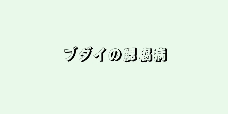 ブダイの鰓腐病
