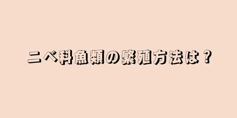 ニベ科魚類の繁殖方法は？
