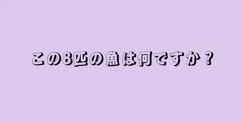 この8匹の魚は何ですか？