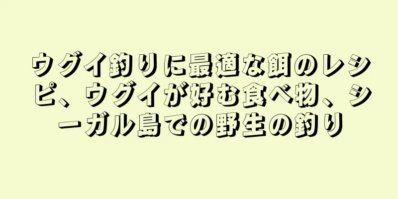 ウグイ釣りに最適な餌のレシピ、ウグイが好む食べ物、シーガル島での野生の釣り