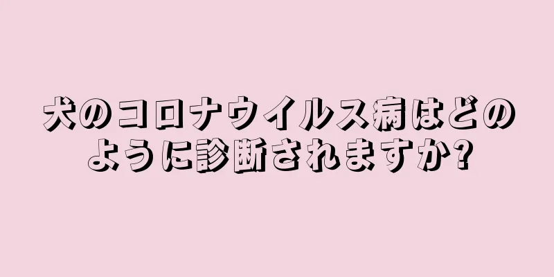 犬のコロナウイルス病はどのように診断されますか?