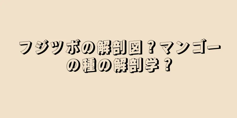 フジツボの解剖図？マンゴーの種の解剖学？