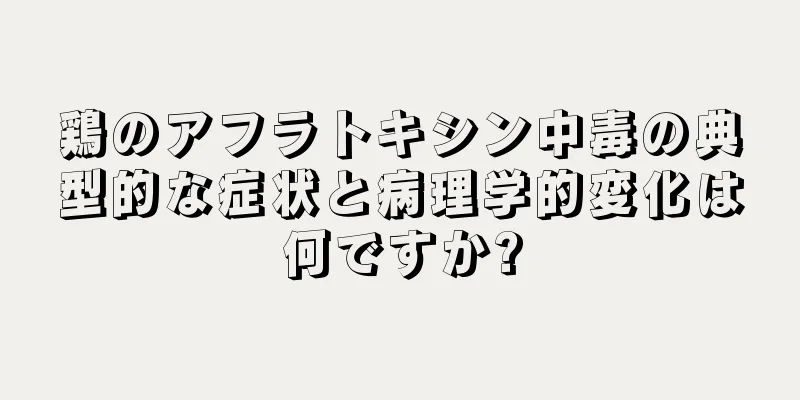 鶏のアフラトキシン中毒の典型的な症状と病理学的変化は何ですか?