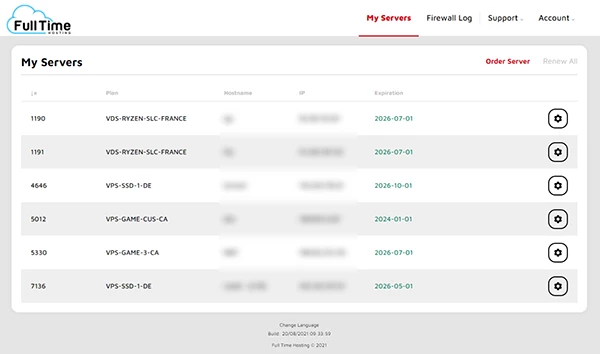 フルタイムホスティングパネル2