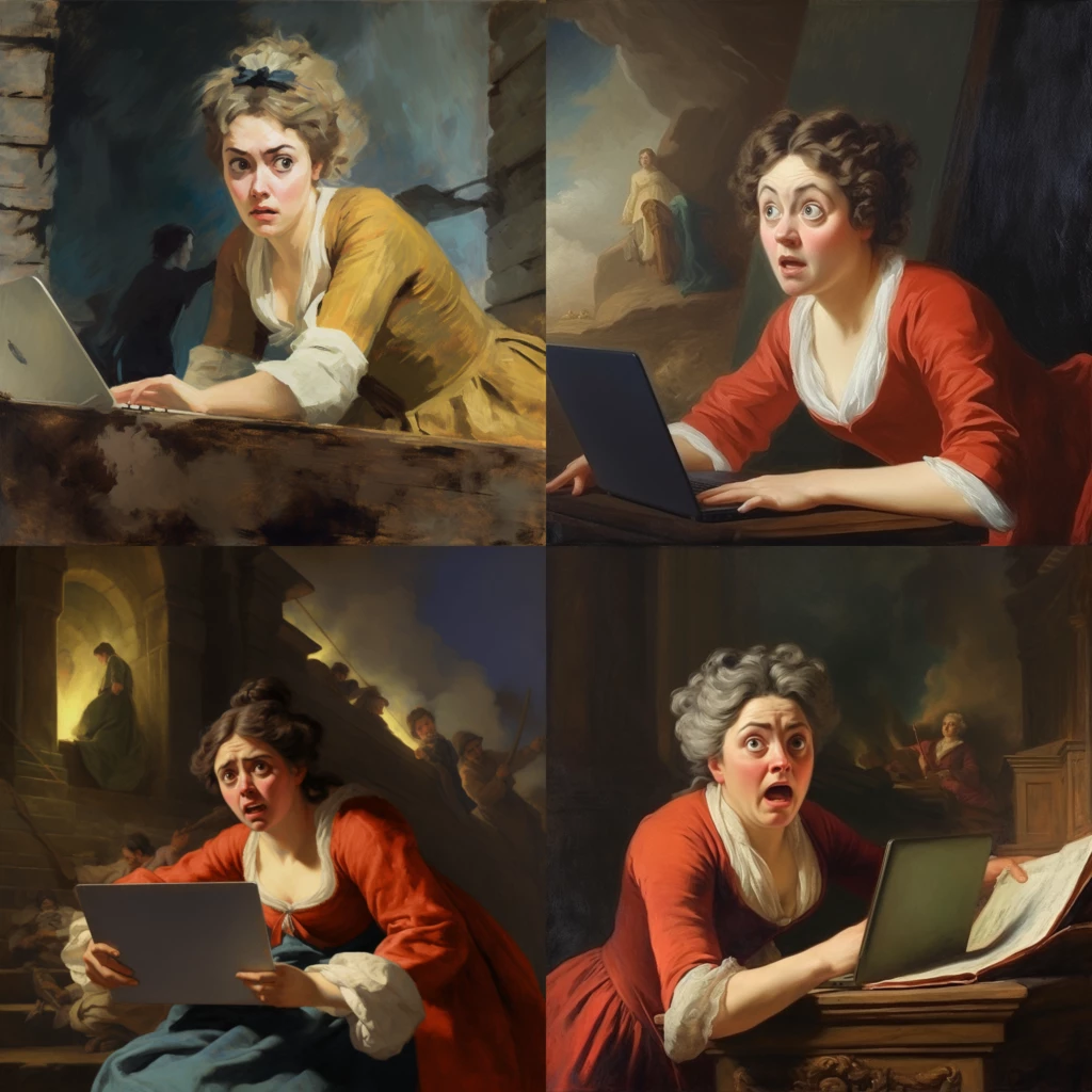 旅の途中 ヒューバート・ロバート