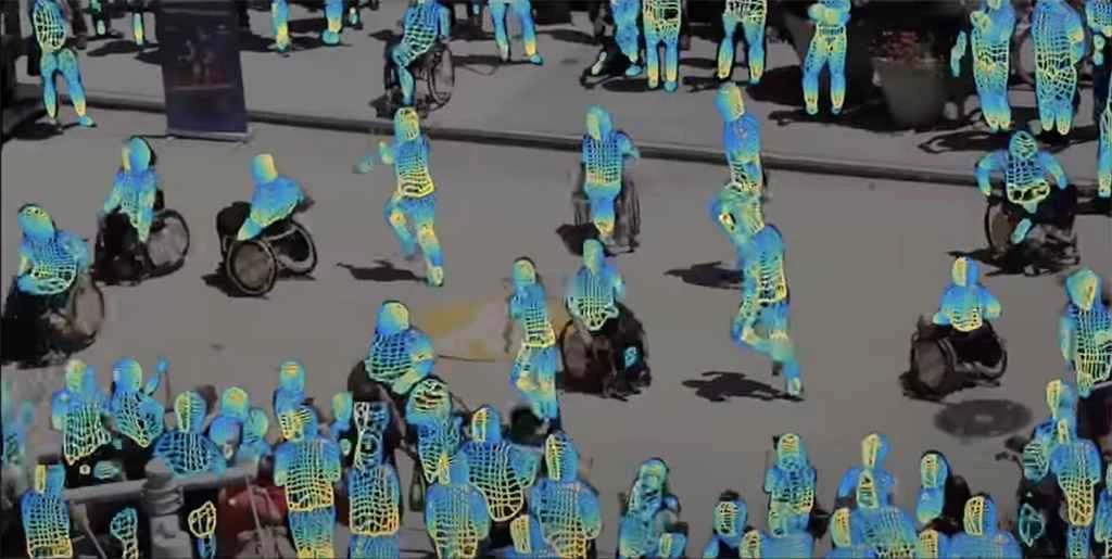 高密度ポーズ推定